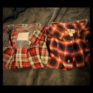 2 red XL flannels